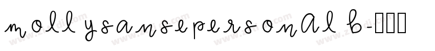 MollySansEPERSONAL B字体转换